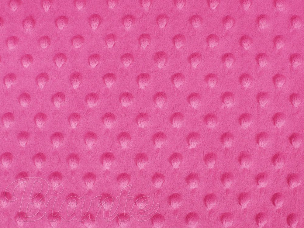 Dětská látka Minky 3D puntíky MKP-020 Růžovo fialová - šířka 150 cm - detail 6 - Biante.cz