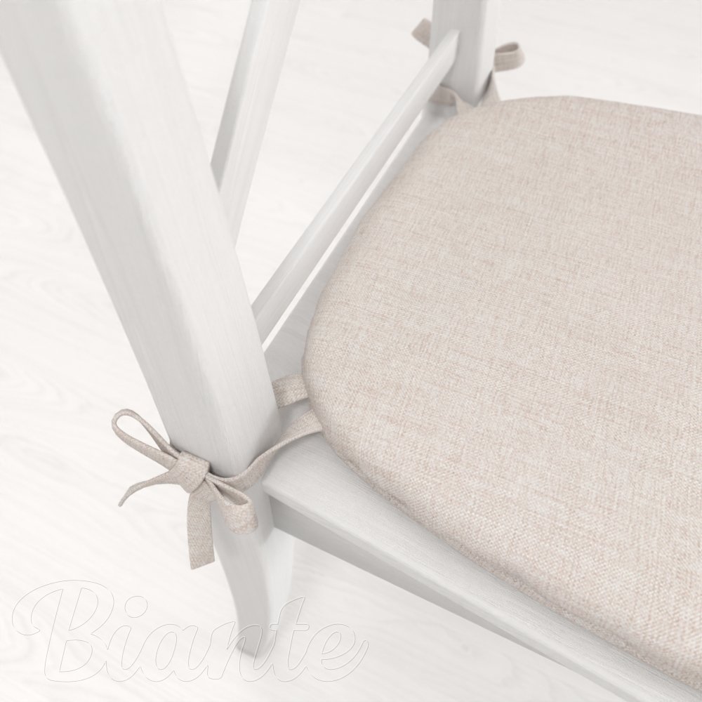 Oblý podsedák BKW-205 Režný žíhaný - 39x37x3 cm - detail 1 - Biante.cz