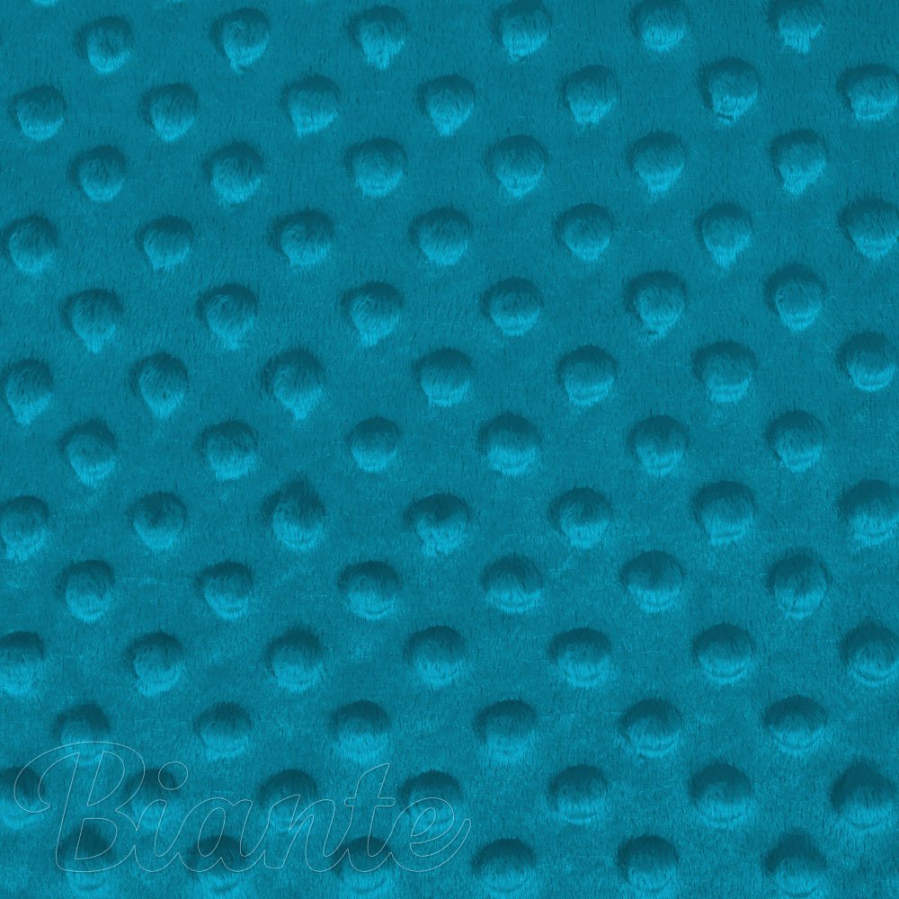 Dětská látka Minky TOP 3D puntíky MKP-056 Mořská modrá - šířka 170 cm - detail 6 - Biante.cz