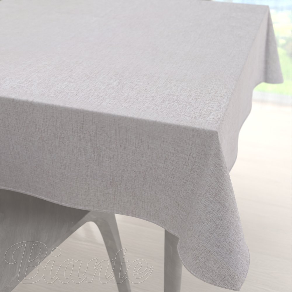 Dekorační čtvercový ubrus BKW-206 Světle šedobéžový žíhaný - Biante.cz