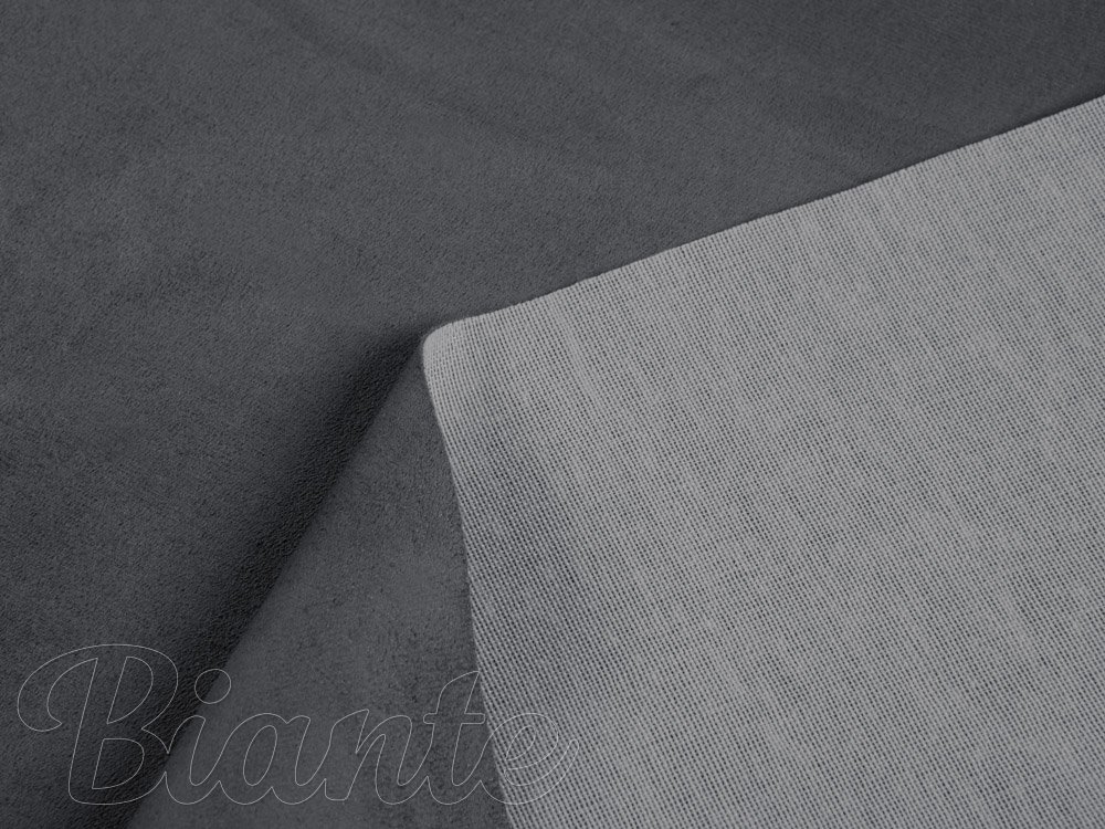 Poťahová látka/imitácia brúsenej kože Alcantara ALC-016 Antracitovo sivá - šírka 145 cm - detail 5 - Biante.sk