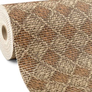 Kúpeľňová penová rohož / predložka PRO-103 Hnedo-béžový pletený vzor - metráž šírka 65 cm - Biante.sk Kúpeľňová penová rohož / predložka PRO-103 Hnedo-béžový pletený vzor - metráž šírka 65 cm - Biante.sk