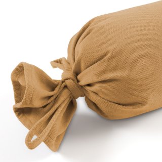 Vankúš valec bonbon Velur VLR-007 Horčicovo béžový - detail 1 - Biante.sk Vankúš valec bonbon Velur VLR-007 Horčicovo béžový - detail 1 - Biante.sk