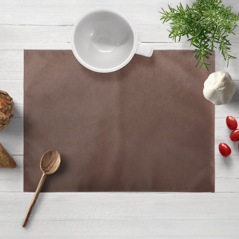 Sametové prostírání na stůl SV-008 Světle hnědé - Biante.cz