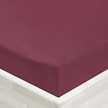 Dětské jersey napínací prostěradlo do postýlky JR-011 Bordó - detail 1 - Biante.cz Dětské jersey napínací prostěradlo do postýlky JR-011 Bordó - detail 1 - Biante.cz