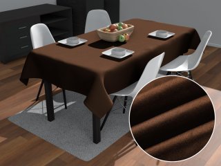 Obdélníkový ubrus/imitace broušené kůže Alcantara ALC-013 Hnědý - Biante.cz Obdélníkový ubrus/imitace broušené kůže Alcantara ALC-013 Hnědý - Biante.cz