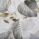 Dekorační látka Leona LN-173 Šedé listy na režném - šířka 140 cm a 280 cm - detail 4 - Biante.cz