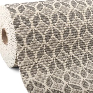 Kúpeľňová penová rohož / predložka PRO-104 Sivo-biely geometrický vzor - metráž šírka 65 cm - Biante.sk