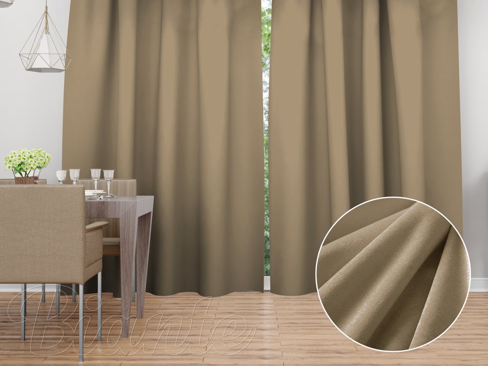 Sametový závěs Velvet Premium SVP-026 Kávově béžový - Biante.cz Sametový závěs Velvet Premium SVP-026 Kávově béžový - Biante.cz