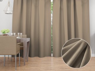 Sametový závěs na míru Velvet Premium SVP-030 Šedobéžový - Biante.cz