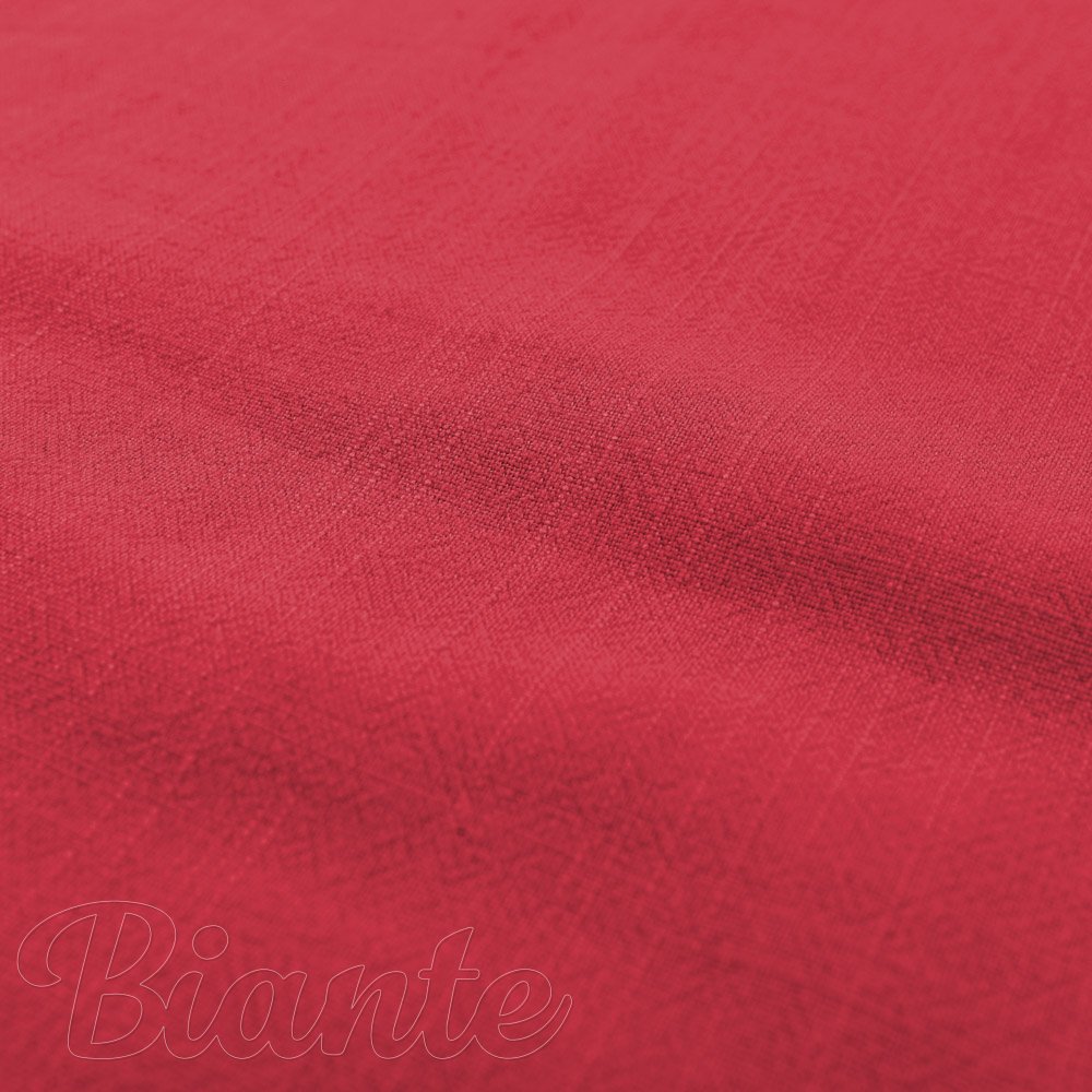 Lněná látka LEN-027 Sytě červená - metráž šířka 140 cm - detail 6 - Biante.cz
