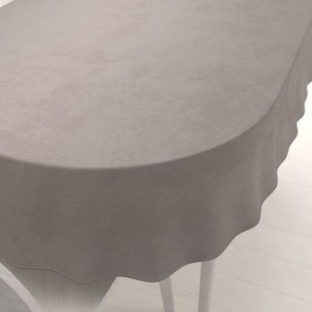 Sametový oválný ubrus Velvet Premium SVP-015 Latte - Biante.cz