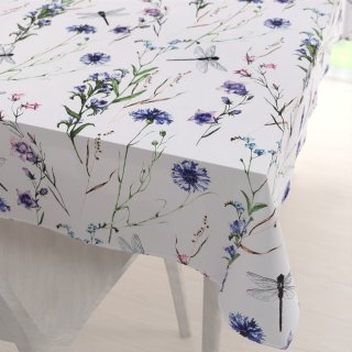 Bavlněný obdélníkový ubrus Sandra SA-429 Luční kvítí s vážkami - Biante.cz Bavlněný obdélníkový ubrus Sandra SA-429 Luční kvítí s vážkami - Biante.cz