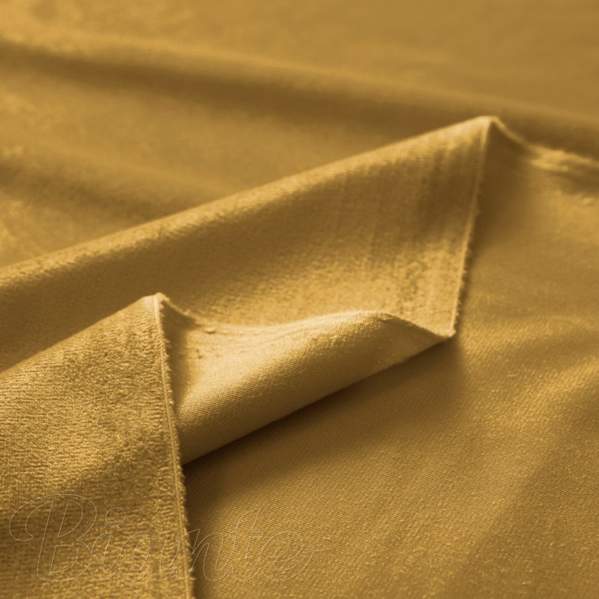 Sametová látka Velvet Premium SVP-009 Hořčicová - šířka 145 cm a 280 cm - detail 5 - Biante.cz
