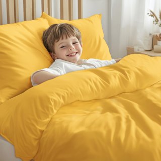 Dětské bavlněné povlečení do postýlky Moni MO-073 Žluté - detail 1 - Biante.cz Dětské bavlněné povlečení do postýlky Moni MO-073 Žluté - detail 1 - Biante.cz