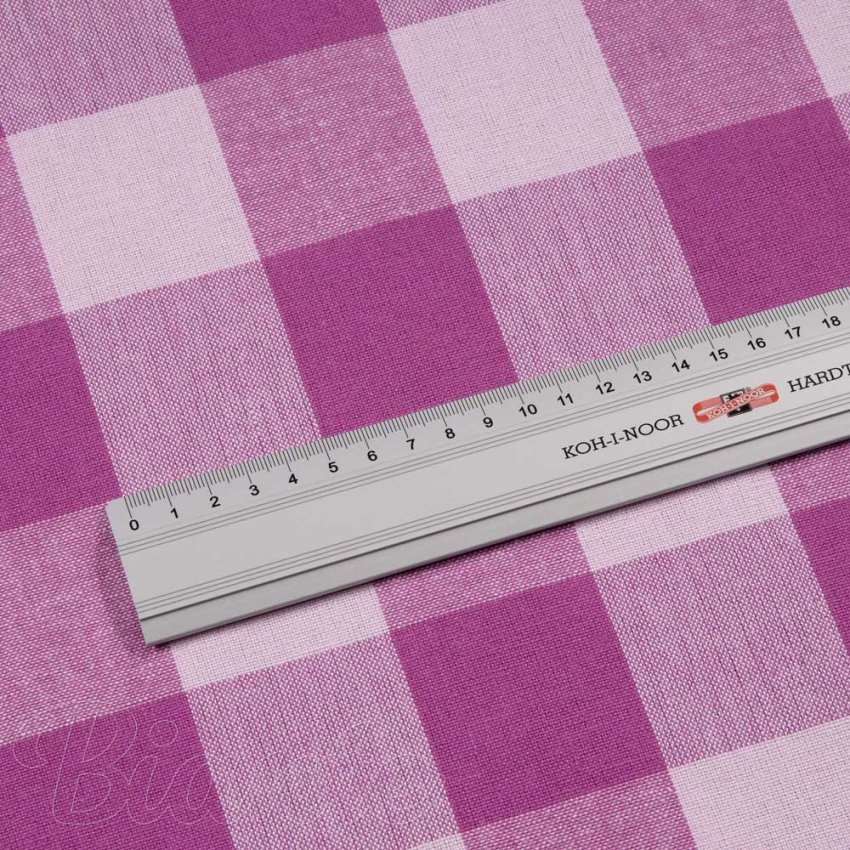 Bavlnená látka Olivia OL-021 Fialová kocka veľká - šírka 150 cm - detail 4 - Biante.sk