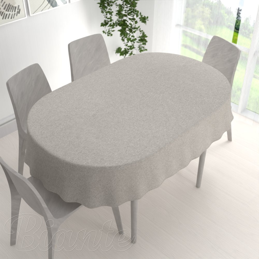 Velký dekorační oválný ubrus BKT-552 Přírodní režná - detail 1 - Biante.cz