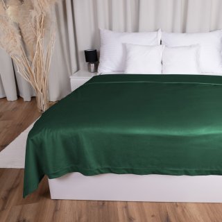 Zamatový prehoz na posteľ Velvet Prémium SVP-040 Lesná zelená - Biante.sk