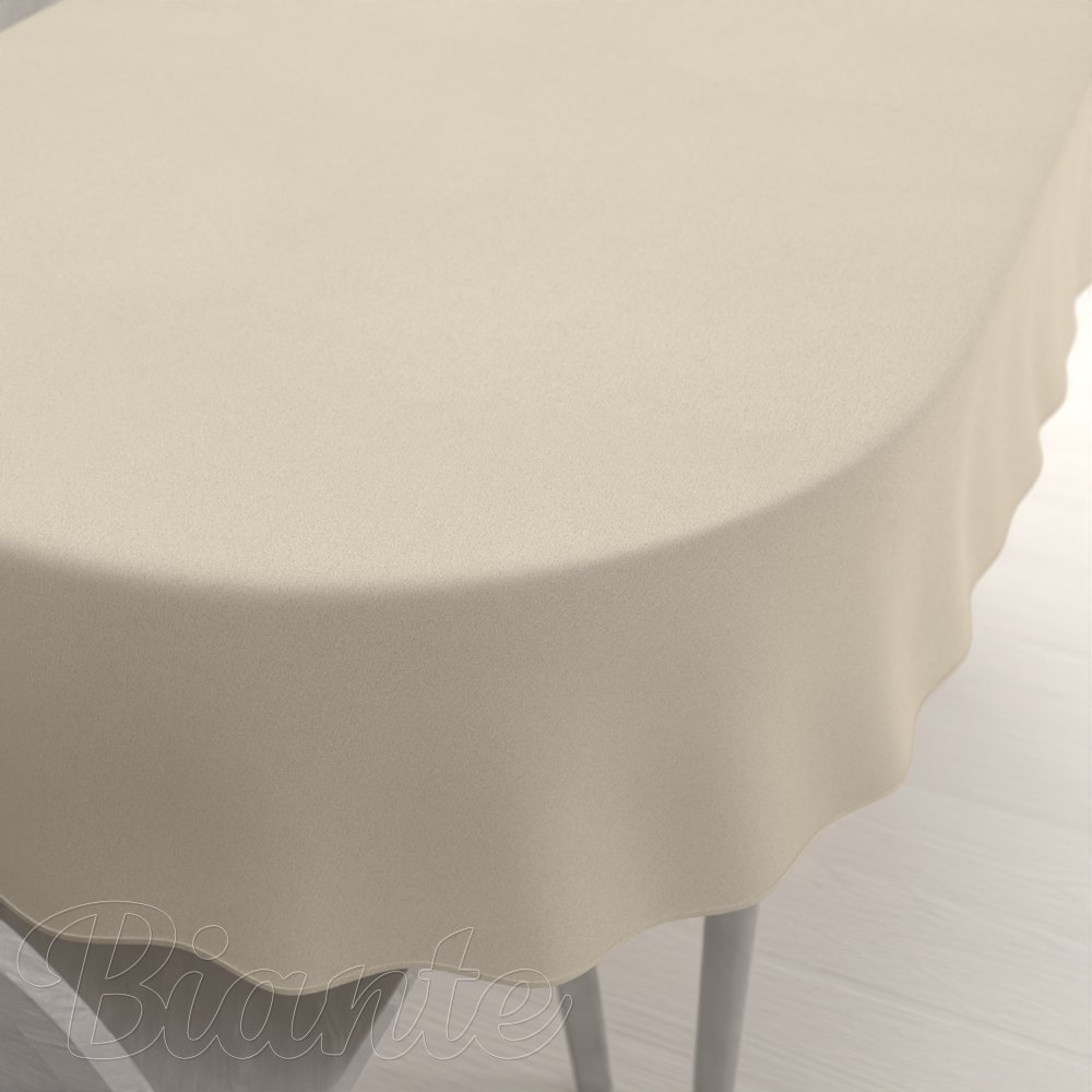 Velký dekorační oválný ubrus BKU-121 Latte - Biante.cz