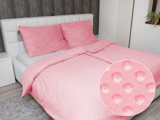 Hřejivé ložní povlečení Minky 3D puntíky MKP-011 Světle růžové - Biante.cz Hřejivé ložní povlečení Minky 3D puntíky MKP-011 Světle růžové - Biante.cz