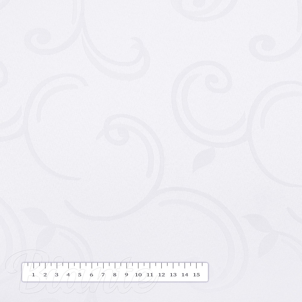 Teflonová látka na ubrusy TF-100 Bílé ornamenty s lístky - šířka 155 cm - detail 6 - Biante.cz