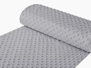 Dětská látka Minky 3D srdíčka MKS-005 Tmavě šedá - šířka 150 cm - detail 1 - Biante.cz Dětská látka Minky 3D srdíčka MKS-005 Tmavě šedá - šířka 150 cm - detail 1 - Biante.cz