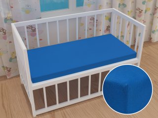 Detské jersey napínacie prestieradlo do postieľky JR-016 Modré - Biante.sk Detské jersey napínacie prestieradlo do postieľky JR-016 Modré - Biante.sk
