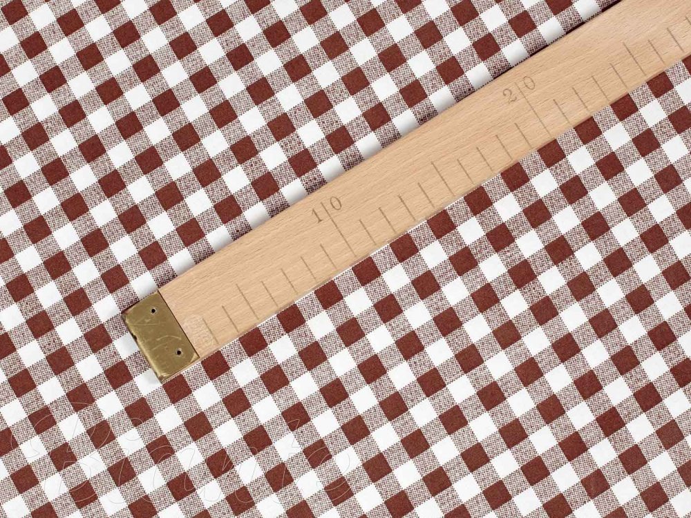 Bavlněná látka/plátno Sandra SA-059 Hnědo-bílé kostičky - šířka 145 cm - detail 2 - Biante.cz Bavlněná látka/plátno Sandra SA-059 Hnědo-bílé kostičky - šířka 145 cm - detail 2 - Biante.cz