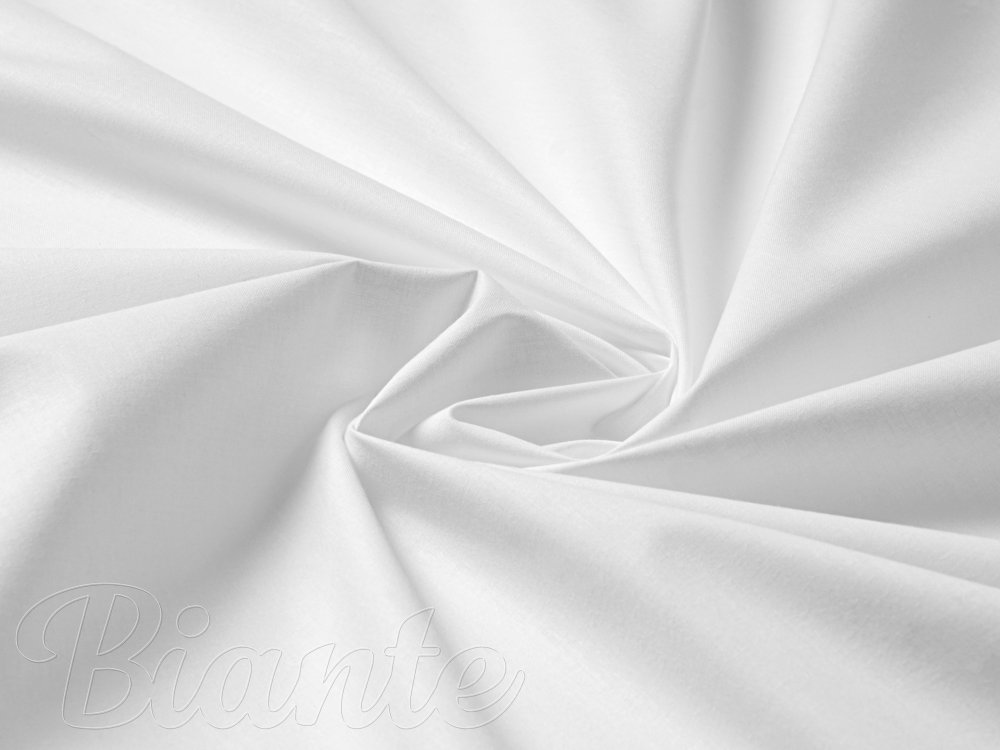 Bavlněná látka/plátno Moni MO-039 Bílá - šířka 150 cm a 300 cm - Biante.cz