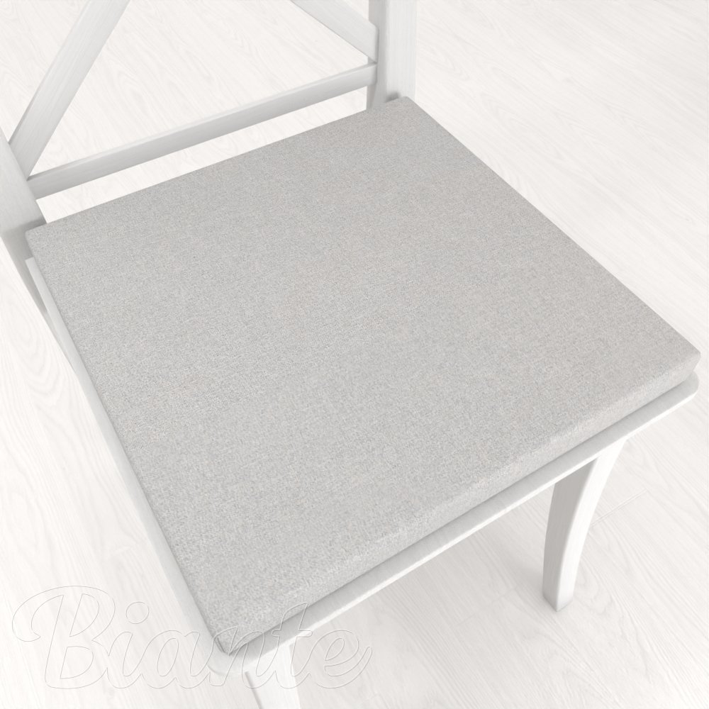 Čtvercový podsedák BKR-501 Světle šedý - 38x38x3 cm - Biante.cz