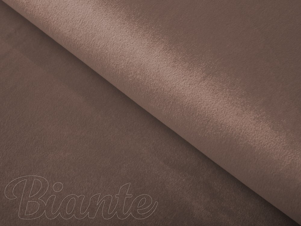 Dekorační látka Samet Velvet SV-008 Světle hnědá - šířka 150 cm - Biante.cz
