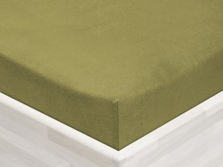 Jersey napínacie prestieradlo JR-020 Olivové - Biante.sk Jersey napínacie prestieradlo JR-020 Olivové - Biante.sk