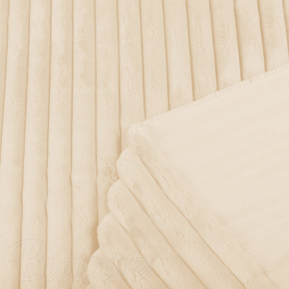 Plyš/umelá kožušina PL-009 Svetlo béžová - šírka 150 cm - detail 4 - Biante.sk