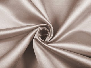 Látka polyesterový satén LUX-010 Světle hnědá - šířka 150 cm - detail 1 - Biante.cz Látka polyesterový satén LUX-010 Světle hnědá - šířka 150 cm - detail 1 - Biante.cz