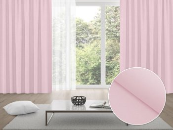 Zatemňovací závěs Blackout BKU-124 Bledě růžový - šířka 140 cm - Biante.cz Zatemňovací závěs Blackout BKU-124 Bledě růžový - šířka 140 cm - Biante.cz
