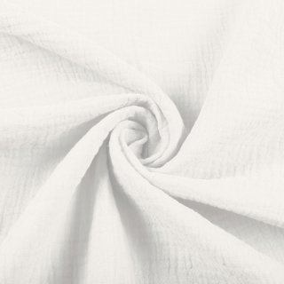 Mušelín dvojitá gázovina MSN-082 Krémovo biela - metráž šírka 160 cm - Biante.sk