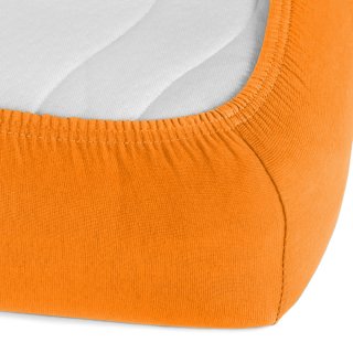 Jersey napínací prostěradlo JR-006 Oranžové - detail 1 - Biante.cz