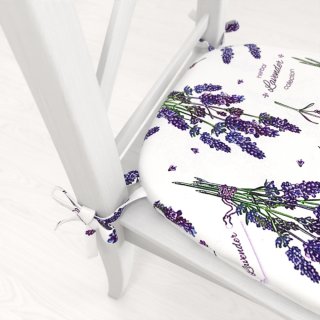 Oblý podsedák PML-084 Lavender - 39x37x3 cm - detail 1 - Biante.sk