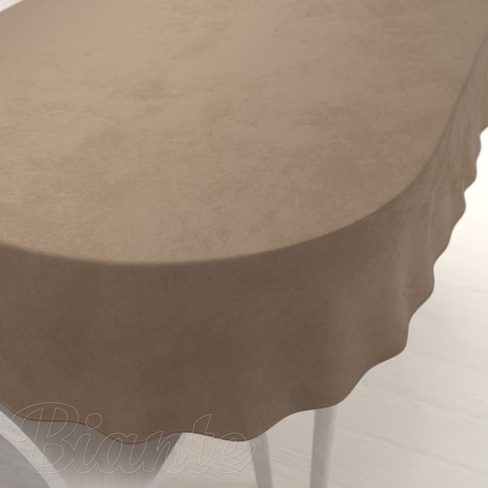 Velký sametový oválný ubrus Velvet Premium SVP-034 Kávově hnědý - Biante.cz Velký sametový oválný ubrus Velvet Premium SVP-034 Kávově hnědý - Biante.cz