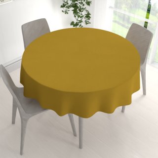 Dekorační kulatý ubrus BKU-102 Okrový - detail 1 - Biante.cz