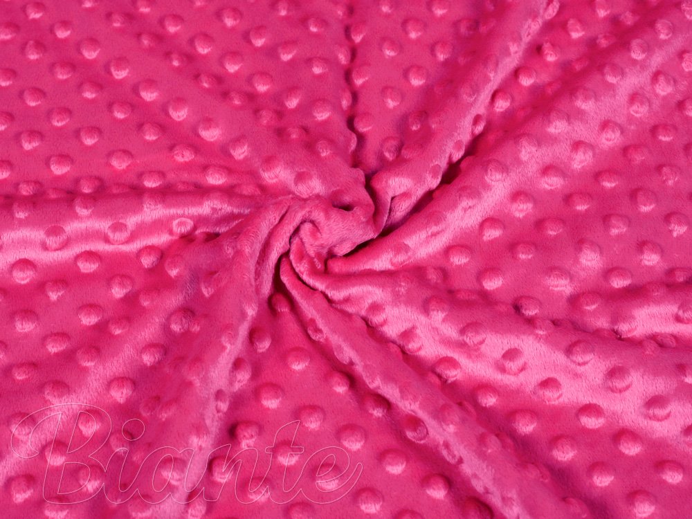 Dětská látka Minky 3D puntíky MKP-018 Purpurová - šířka 150 cm - detail 1 - Biante.cz Dětská látka Minky 3D puntíky MKP-018 Purpurová - šířka 150 cm - detail 1 - Biante.cz