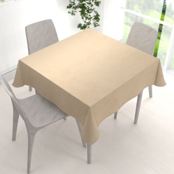 Velký sametový čtvercový ubrus Velvet Premium SVP-045 Kávově béžový - detail 1 - Biante.cz Velký sametový čtvercový ubrus Velvet Premium SVP-045 Kávově béžový - detail 1 - Biante.cz
