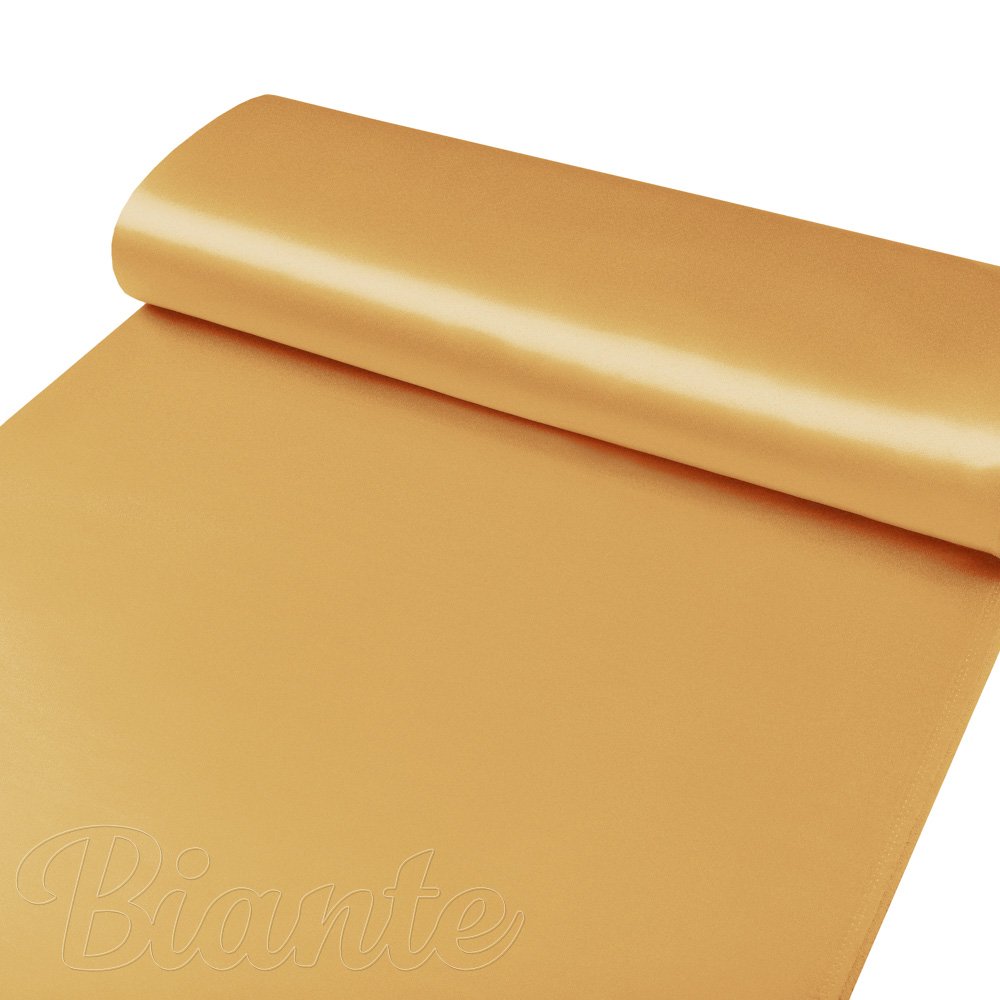 Látka polyesterový satén LUX-029 Zlatá - šířka 150 cm - detail 3 - Biante.cz