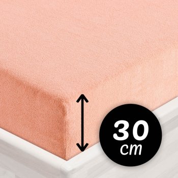 Froté napínací prostěradlo na vysokou matraci FR-005 Světle broskvové - Biante.cz Froté napínací prostěradlo na vysokou matraci FR-005 Světle broskvové - Biante.cz