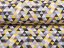 Bavlněná látka/plátno Sandra SA-218 Žluto-hnědo-růžové trojúhelníčky - šířka 160 cm - detail 3 - Biante.cz
