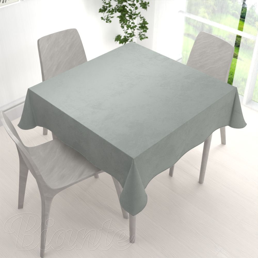 Zamatový štvorcový obrus Velvet Prémium SVP-046 Svetlo sivý - detail 1 - Biante.sk