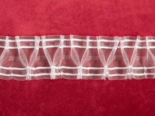 Řasící stuha RS-013 cik-cak - šířka 7,5 cm - řasení 1:2 - Biante.cz