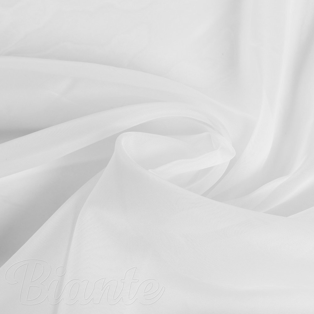 Voál bílý hladký bez olůvka ZAC-011 výška 155 cm - detail 3 - Biante.cz Voál bílý hladký bez olůvka ZAC-011 výška 155 cm - detail 3 - Biante.cz