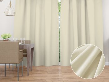 Sametový závěs na míru Velvet Premium SVP-003 Smetanový - Biante.cz Sametový závěs na míru Velvet Premium SVP-003 Smetanový - Biante.cz
