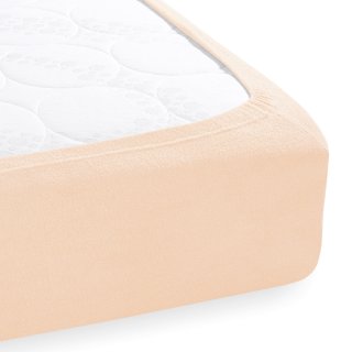 Froté napínací prostěradlo FR-021 Pudrové - detail 1 - Biante.cz